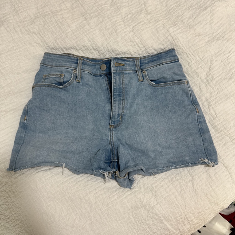 Universal Thread Blue Jean Shorts with Frayed Hem